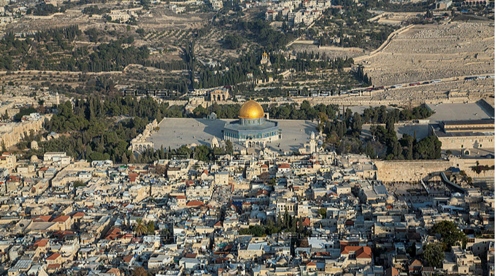 Une vue aérienne de la vieille ville de Jérusalem le 17 décembre 2019.