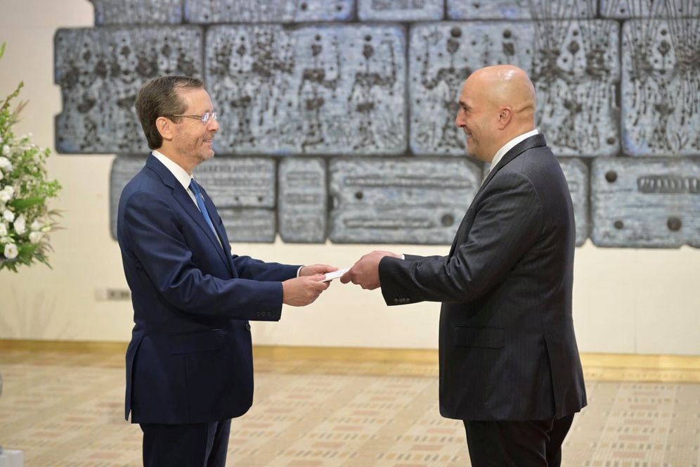 الرئيس يتسحاك هرتزوغ وفريديريك جورنيس