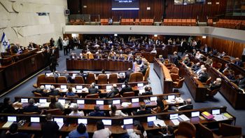 L'assemblée de la Knesset au moment du vote du budget 2025
