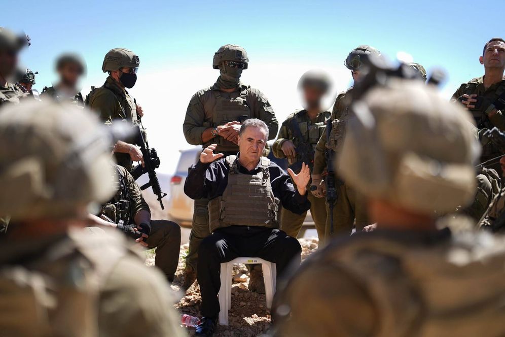 Ariel Hermoni, Ministry of Defense Defense Minister Israel Katz reviews IDF troops stationed on the Syrian side of Mt. Hermon, August 25, 2026.