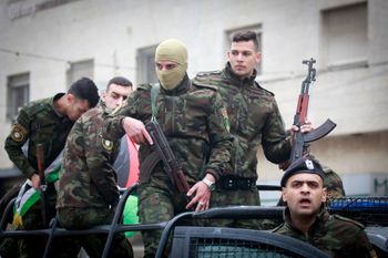 Palestinian Authority security forces in Jenin 