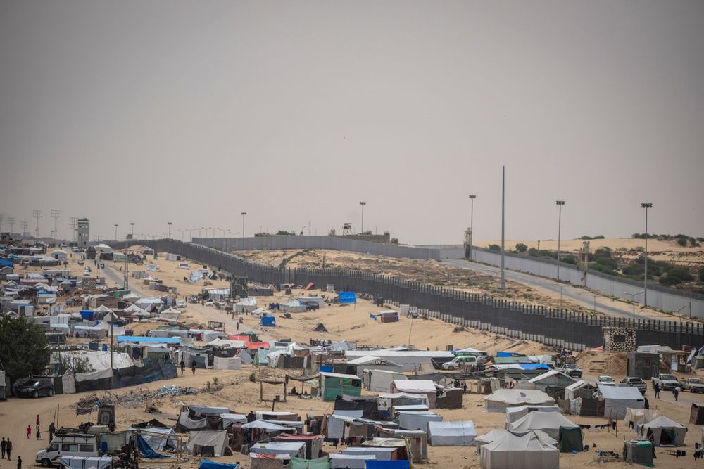 مخيم مؤقت في رفح، على الحدود مع مصر، غزة، الجمعة، 10 مايو 2024