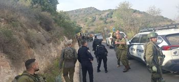 כוחות ההצלה בזירה ברכס רמים