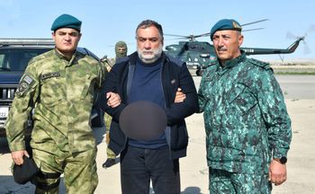 Ruben Vardanyan held by border Guards on Sep 27, 2023.