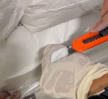 Israeli authorities detained 2 containers destined for Gaza that were supposed to contain plaster, and instead contained explosive materials.