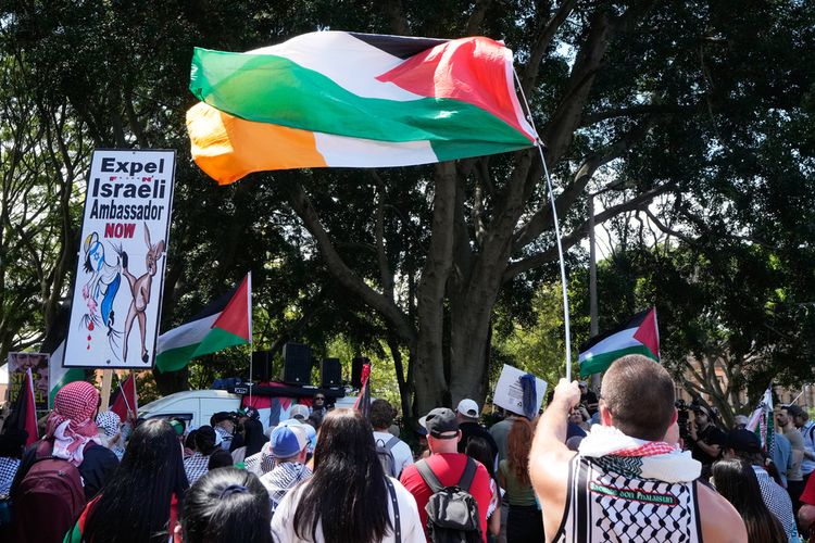 Illustration - Manifestants anti-israéliens à Sydney, Australie