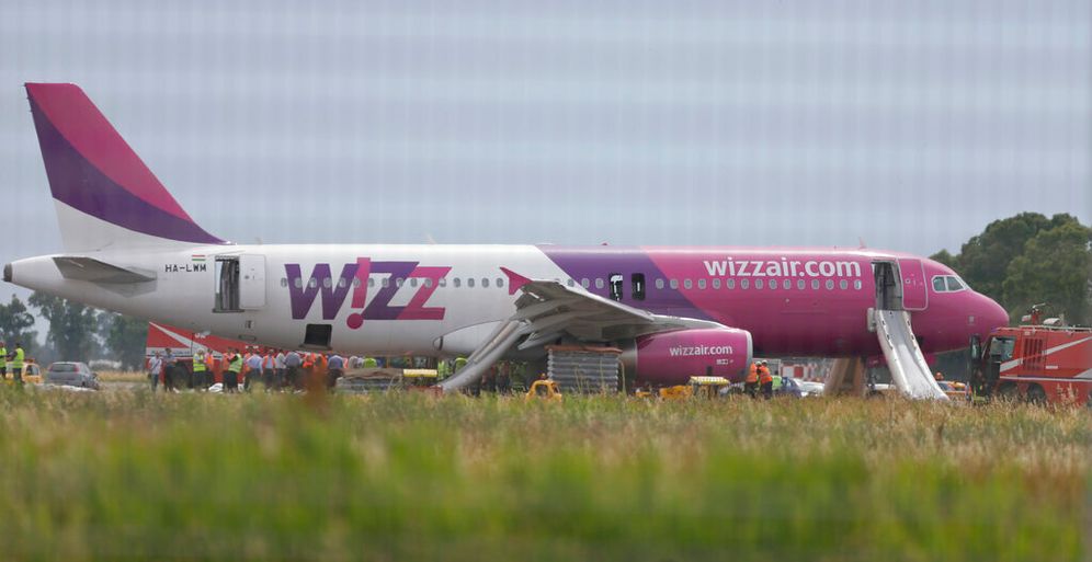 Lowcost airline, Wizz Air, airplane