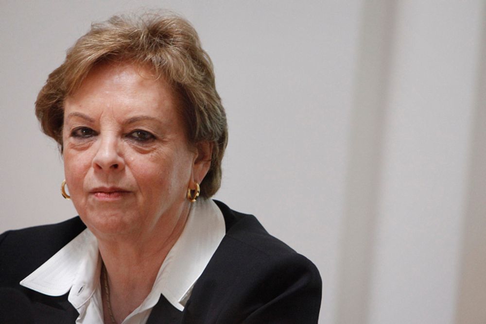 Former Israeli Supreme Court chief justice Dorit Beinish in Jerusalem.