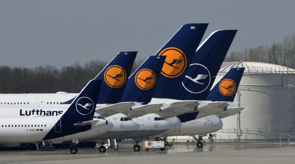Lufthansa airplanes