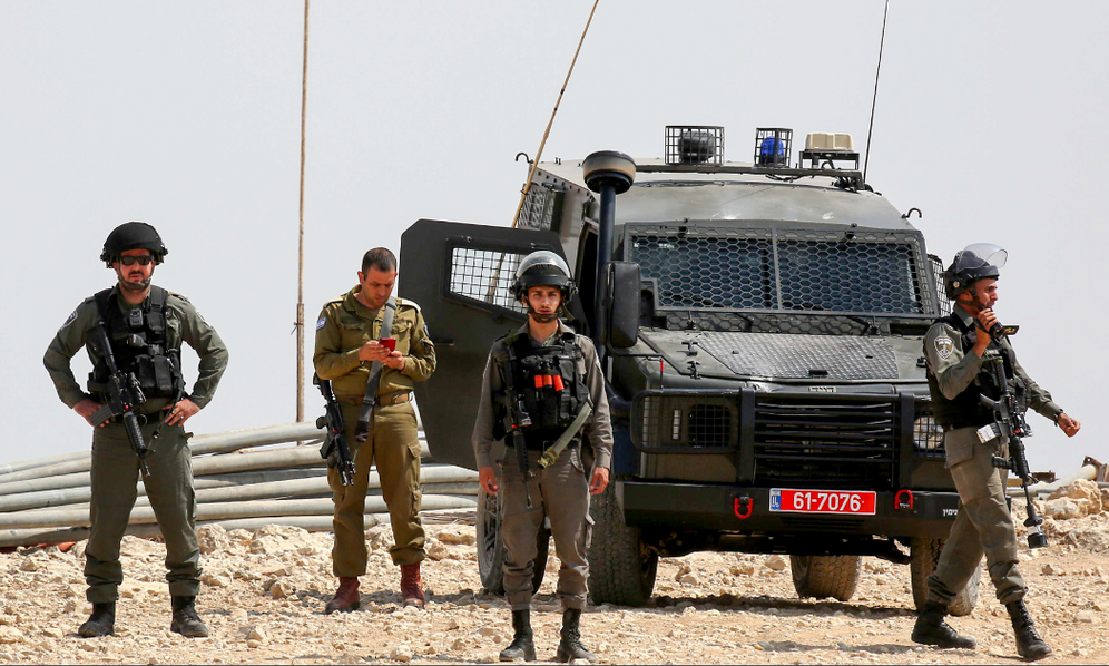 Des Palestiniens s'affrontent avec les forces de sécurité israéliennes lors d'une manifestation en Cisjordanie, le 20 septembre 2019.