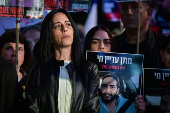 Einav Tzangauker, mère de l'otage, Matan Tzangauker