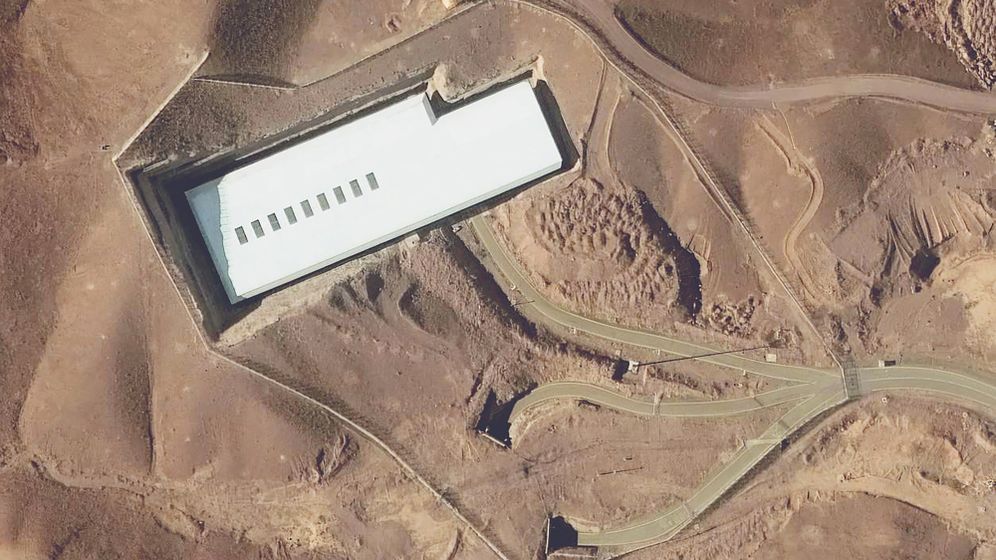 מתקן הגרעין בפורדו, איראן, תמונת לויין