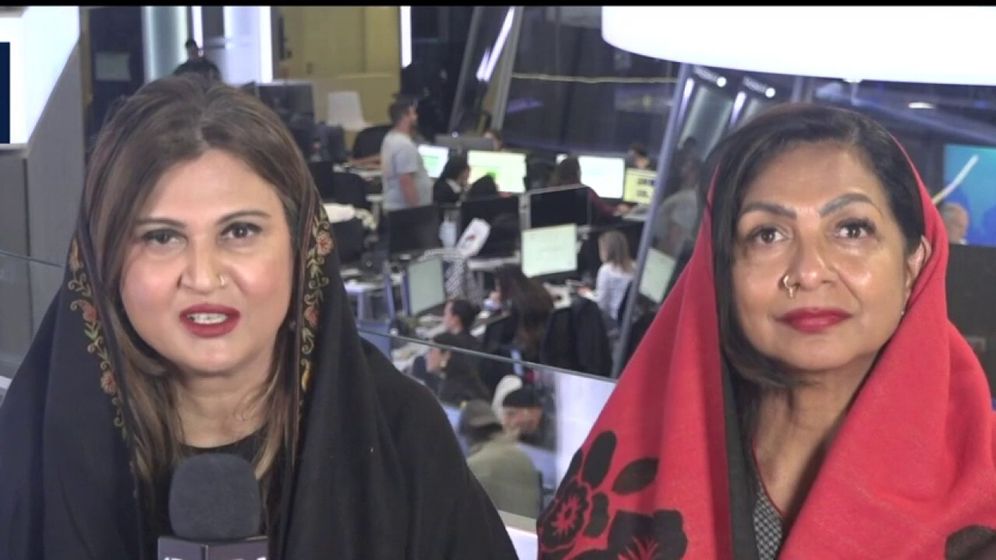 Soraya Deen, fondatrice de l’American Muslim & Multifaith Women’s Empowerment Council (AMMWEC), et sa présidente Anila Ali (gauche) sur i24NEWS