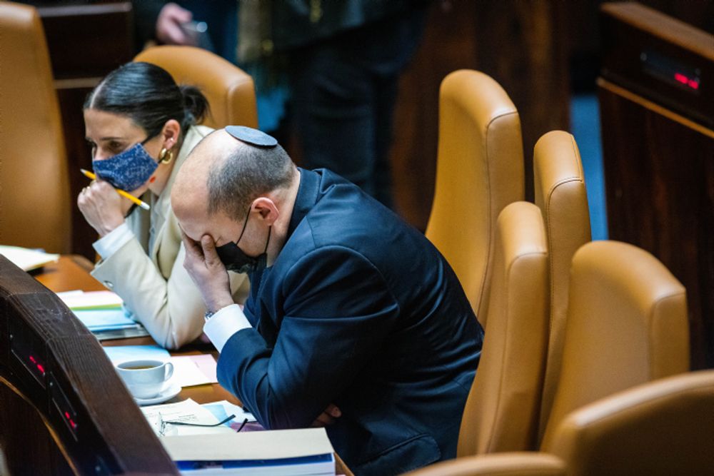 A discussion and a vote on The vote on the Citizenship Law at the Knesset, the Israeli parliament in Jerusalem on March 10, 2022.