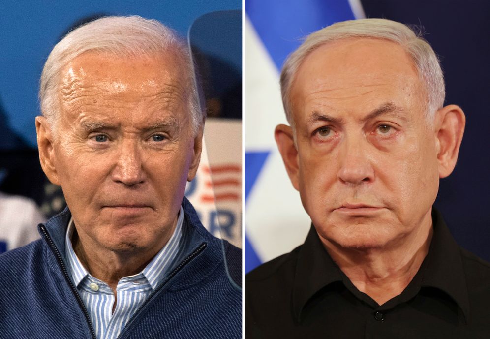 Le président américain, Joe Biden, et le Premier ministre israélien, Benjamin Netanyahou