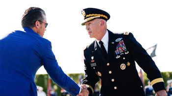 Undated file photo of U.S. Secretary of War Pete Hegseth with the Army’s Chief of Staff Gen. Randy George