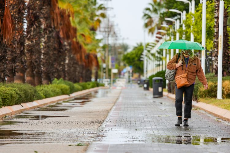 גשם באשדוד, אתמול הסופה ביירון, חורף