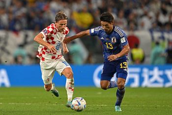 The World Cup Round of 16 soccer match between Japan and Croatia at the Al-Janoub Stadium in Al-Wakrah, south of Doha, Qatar on December 5, 2022.