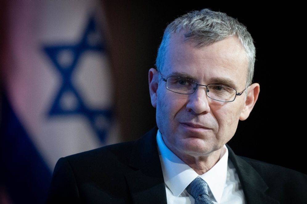 Chaim Goldberg/Flash90 Israeli Minister of Justice Yariv Levin attends the Mida conference at the Begin Heritage Center, in Jerusalem