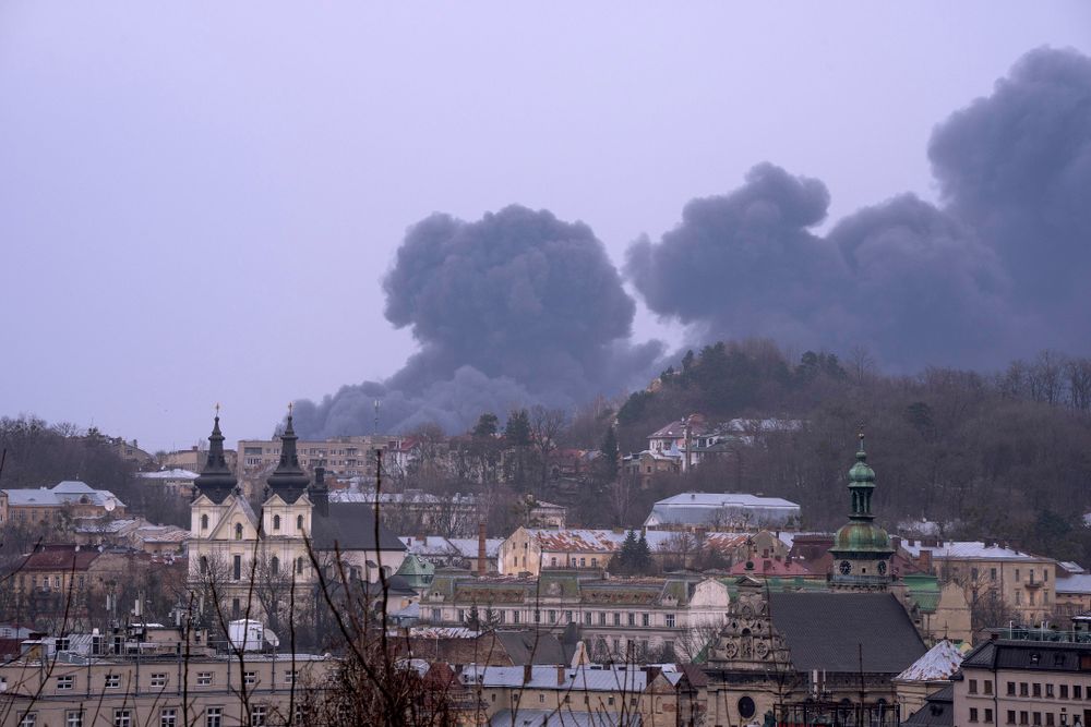 Lviv, dans l'ouest de l'Ukraine, le 26 mars 2022