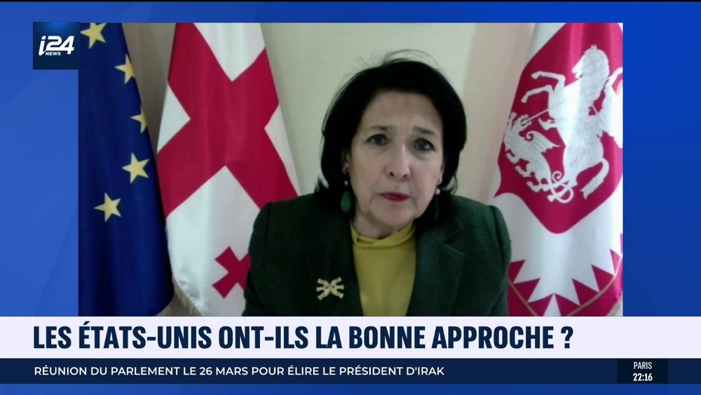 La présidente de la Géorgie, Salomé Zourabichvili, le 15.03.22
