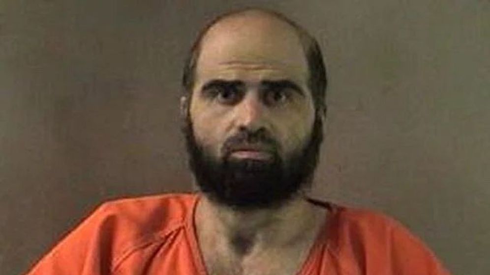 AP/Bell County Sheriff's Department via The Temple Daily Telegram L'officier d'origine palestinienne auteur du massacre de Fort Hood en 2009, Nidal Malik Hasan