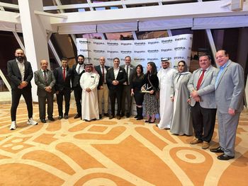 Delegation of Arab-Israeli influencers in Bahrain.