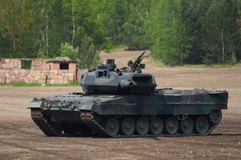 Un char de combat Leopard 2 A7 de l'armée allemande