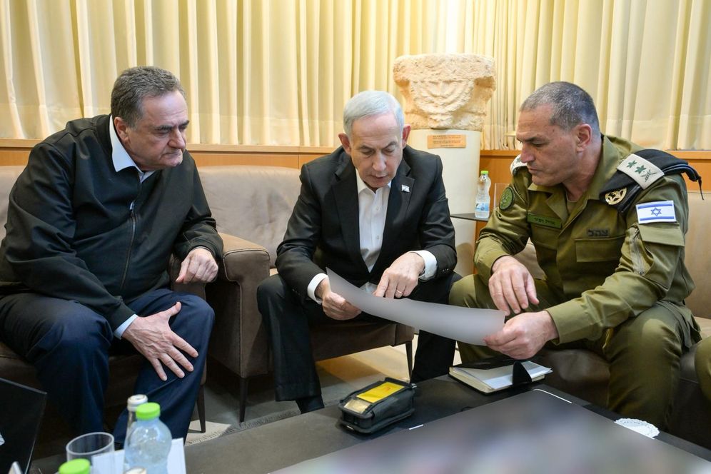 Maayan Toaf / GPO Meeting between Netanyahu, Katz, and Zamir