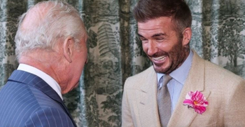 David Beckham et le roi Charles III 
