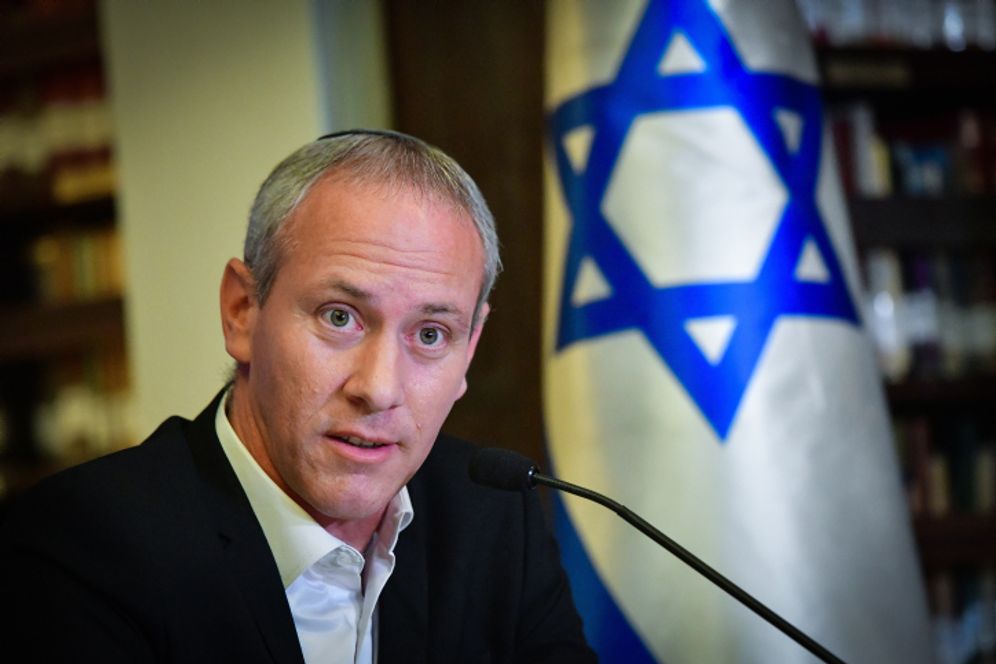 Culture and Sports Minister, Chili Tropper speaks during a press conference ahead of Independence Day ceremony, in Tel Aviv, Israel, April 6, 2022.