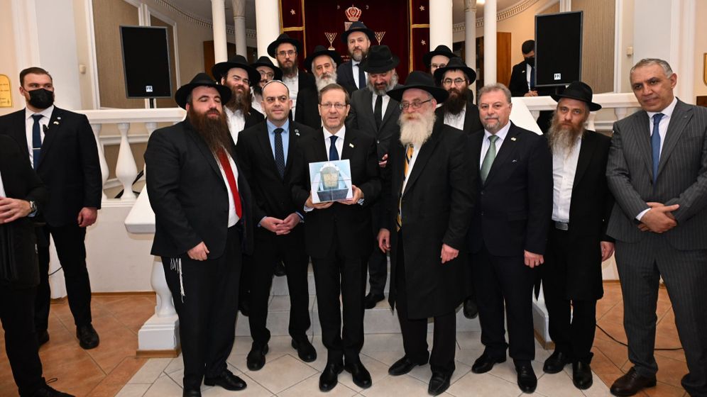 Isaac Herzog rencontre la communauté juive du Kazakhstan, le 28.04.2026