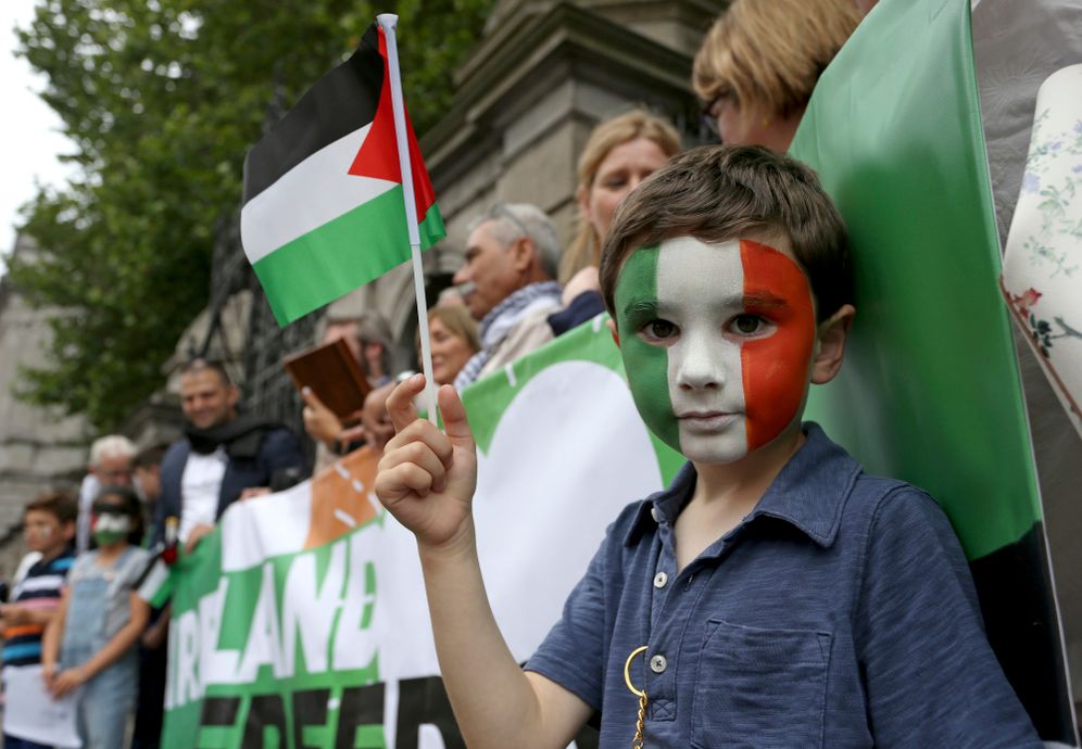 Illustration - Rassemblement pro-palestinien en Irlande