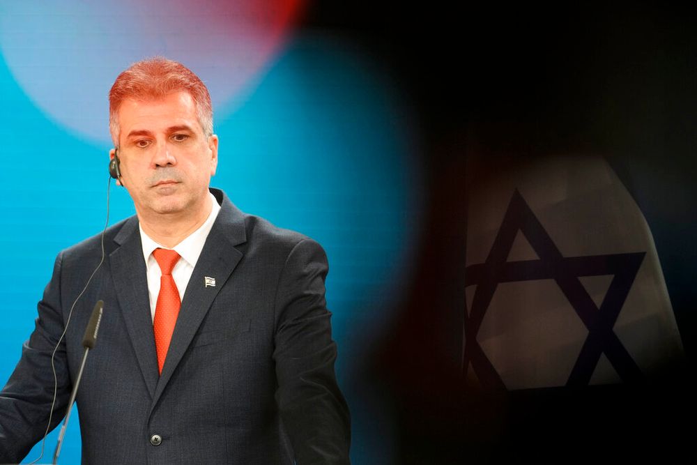 Israeli Foreign Minister Eli Cohen in Berlin, Germany.