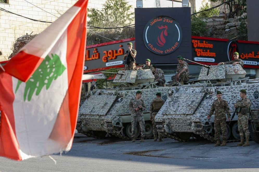 جنود من الجيش اللبناني في النبطية - ارشيف