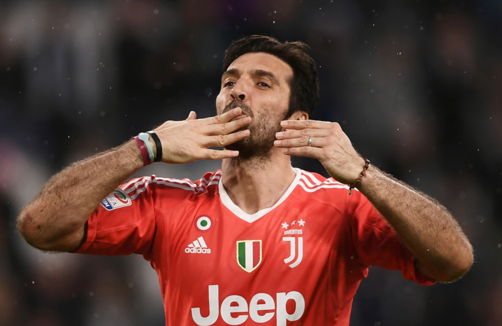 Gianluigi Buffon avec la Juve le 15 avril 2018
