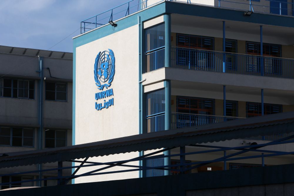 UNRWA building in the Rafah area of the southern Gaza Strip.