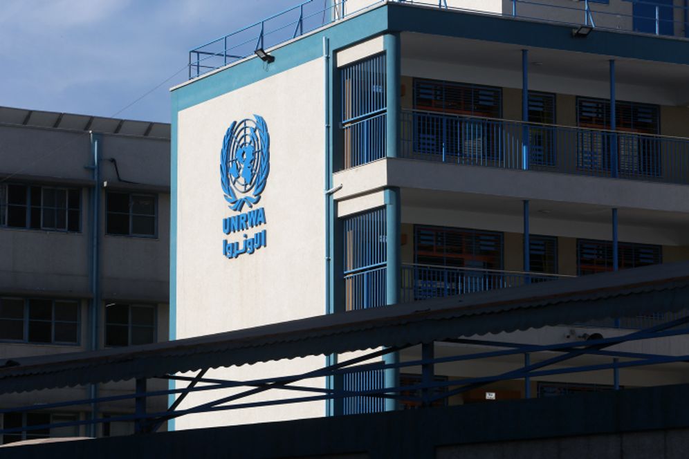 Abed Rahim Khatib/Flash90 The UNRWA building in Rafah in the southern Gaza Strip, on November 29, 2021.