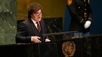 Le président argentin Javier Milei lors de la 81e session de l'Assemblée générale des Nations unies, à New York, le 23.09.2026
