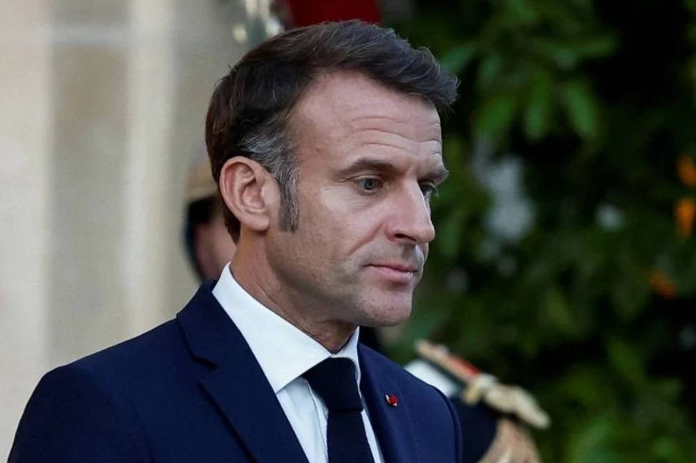 Le président français Emmanuel Macron à l'Elysée