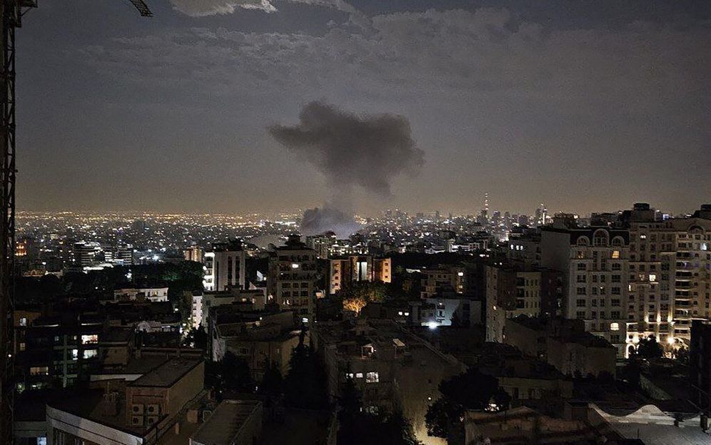 A file photo of Israeli strikes on Tehran

