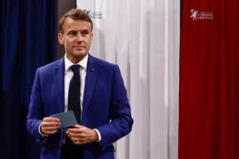 Le président français Emmanuel Macron le 30 juin 2024