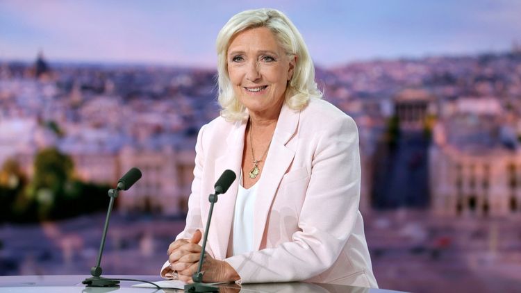 Marine Le Pen sur le plateau de TF1, le 07.07.2026