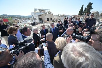 Foreign Minister Gideon Sa'ar hosts German Foreign Minister Johann Waddepol in Israel