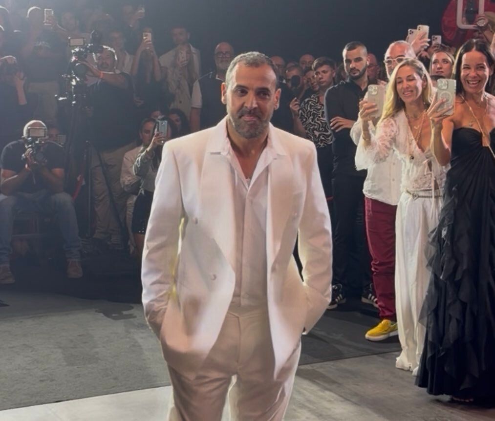 Former hostage Eli Sharabi walks the runway at Tel Aviv Fashion Week