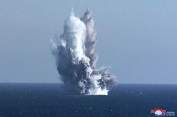 Tir du drone nucléaire sous-marin nord-coréen dans la mer du Japon