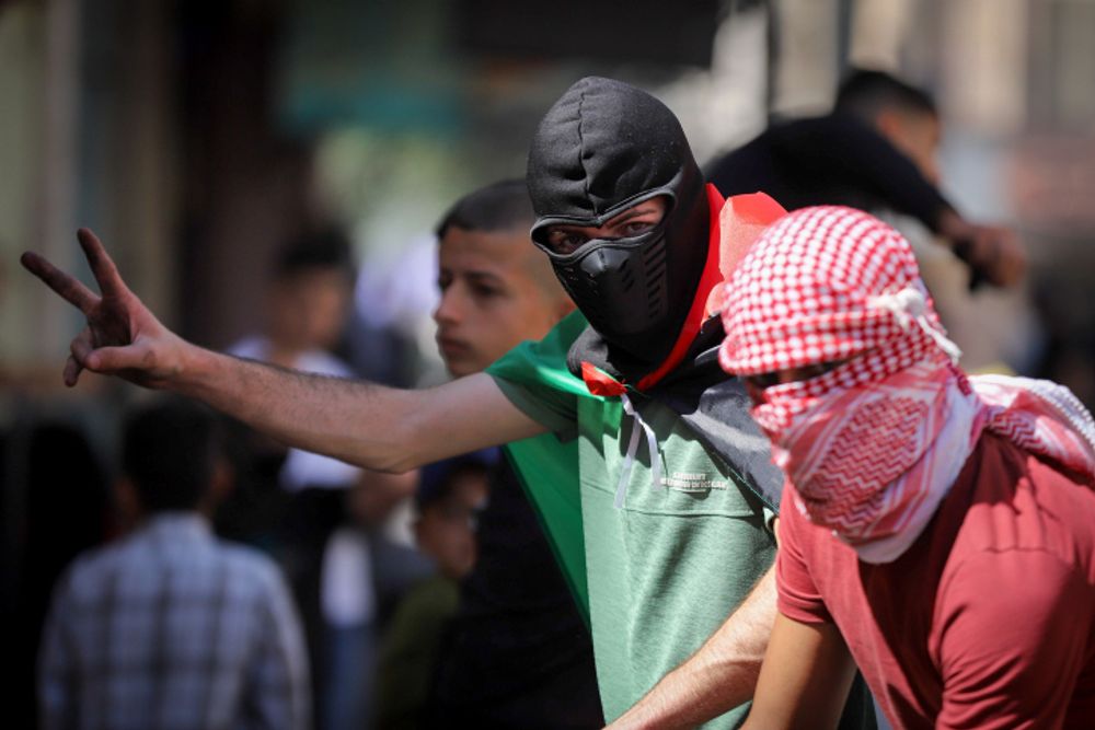 Supporters of the terrorist organization Hamas, in Gaza.