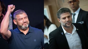 מימין לשמאל: בצלאל סמוטריץ', עופר וינטר