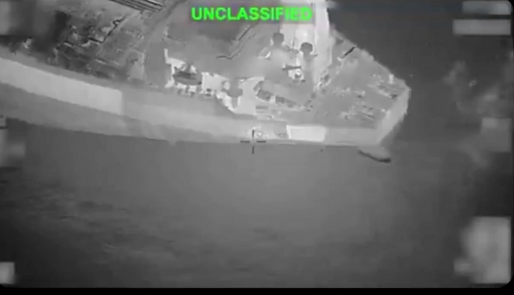 US disables Iranian tanker attempting to cross Hormuz blockade
