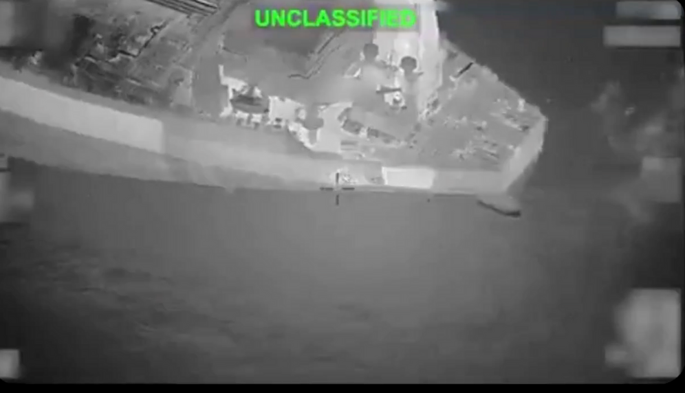 CENTCOM via X US disables Iranian tanker attempting to cross Hormuz blockade